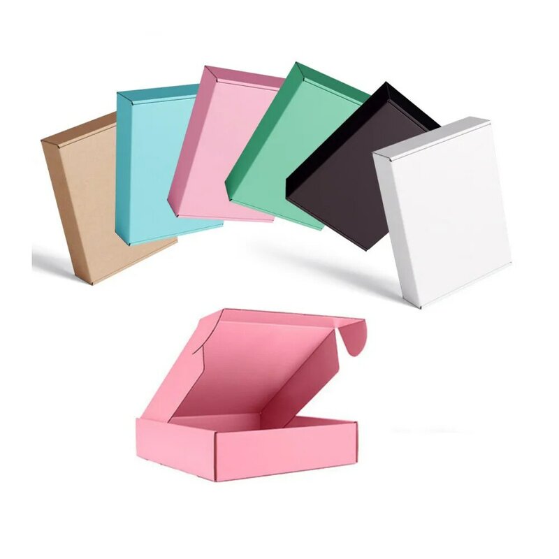 Kolorowe opakowanie kartonowe małe pudełko prezentowe, DIY, 5/10 sztuk/pudełko na prezenty, 15 rozmiarów, można dostosować