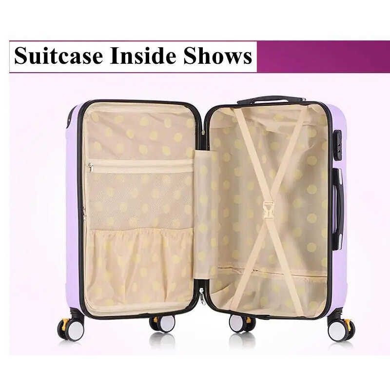 High Quality Rolling Luggage Spinner Suitcases on Wheels Extension Carry-on Trolley Case 20/22/24/26 inch Suitcase Travel Bag