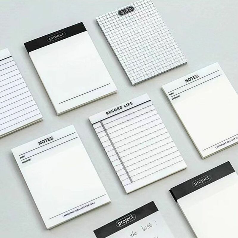 Write Smoothly Non-Sticky Notes Creative Agenda Organizer Scrapbooking Card Memo Pad Word Waterproof Vintage Notepad School