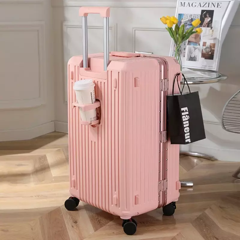 Leichtes und großes übergroßes Gepäck verdickt Reisekoffer Passwort langlebige Kapazität Trolley Case Universal Wheel Boarding Bag