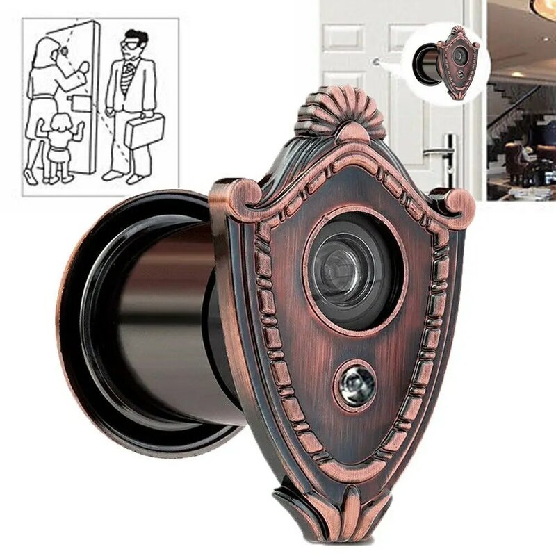Door Viewer 180 Degree Wide Angle Peephole Security Hidden Door Adjustable Glass Lens For Furniture Hardware Tools