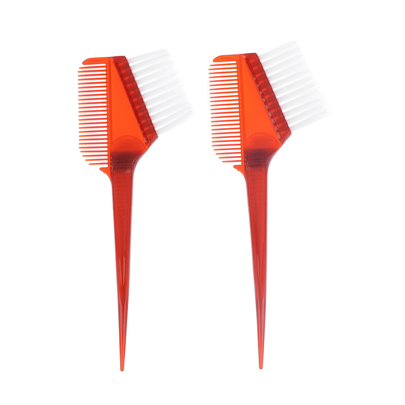 Escova de corante plástico com pente, cor do cabelo aplicador, Barber Salon Tint, cabeleireiro Styling Tool, 1Pc