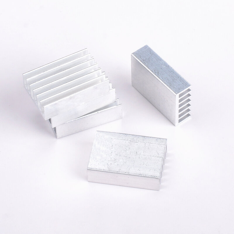 Dissipador de alumínio para a impressora eletrônica do chip ic 3d, radiador refrigerando, pi da framboesa, 5 pcs/lot