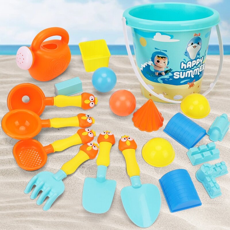 ชายหาดปราสาทของเล่นถังทรายแกะสลักแม่พิมพ์เด็กฤดูร้อนของขวัญของเล่นน้ำกลางแจ้ง