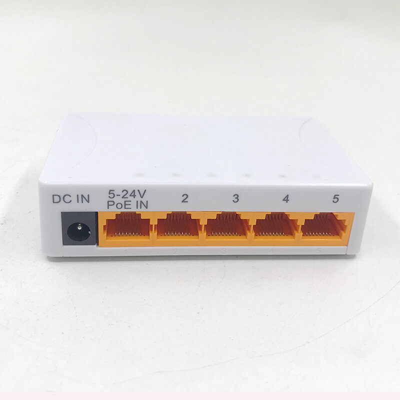 AT 1 Buah 100Mbps 5 Port Mini Fast Ethernet LAN RJ45 Jaringan Switch Switcher Hub VLAN Mendukung Diskon Besar