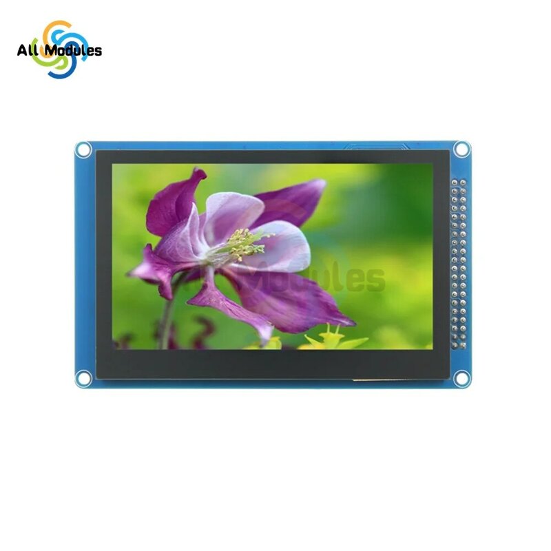 4.3/5.0/7.0 Inci SSD1963 MCU Layar Tampilan Modul TFT LCD Paralel XPT2046 GT911 Mendukung 16BIT RGB 65K untuk Raspberry Pi