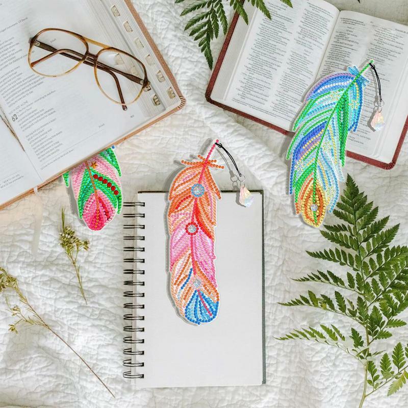 Bookmark Kit Dia-Mond Painting Bladwijzers Met Hanger Diy Boek Pagina Marker Kerst Valentijnsdag Teacher 'S Day Cadeau Voor