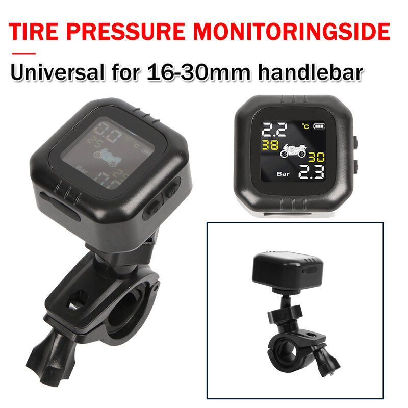 Universal Motorcycle TPMS Tire Pressure Monitoring For BMW R1200GS R1250GS G650GS F850GS Wireless LCD Display Shift For Status