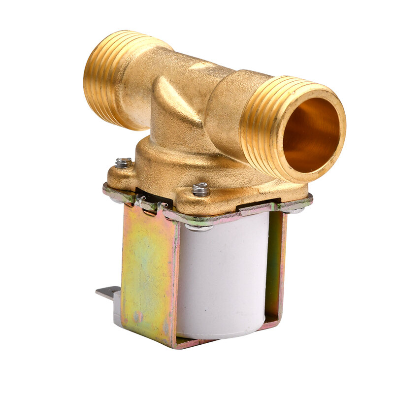 Interruptor de fluxo da entrada do ar da água para a válvula solar do calefator de água g1/2 brass brass bronze válvula solenóide elétrica n/c 12v 24v 220v