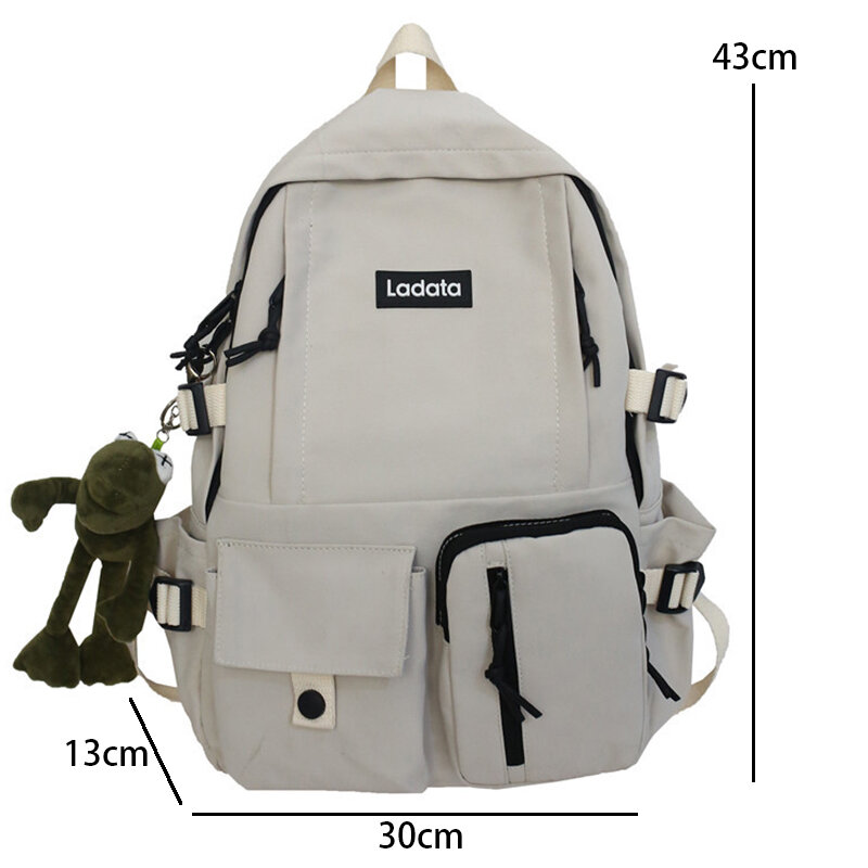 New Fashion Nylon Backpack Students School Casual Large Handbags Schoolbag Bookbag Teenager Travel Bag Laptop Backpack