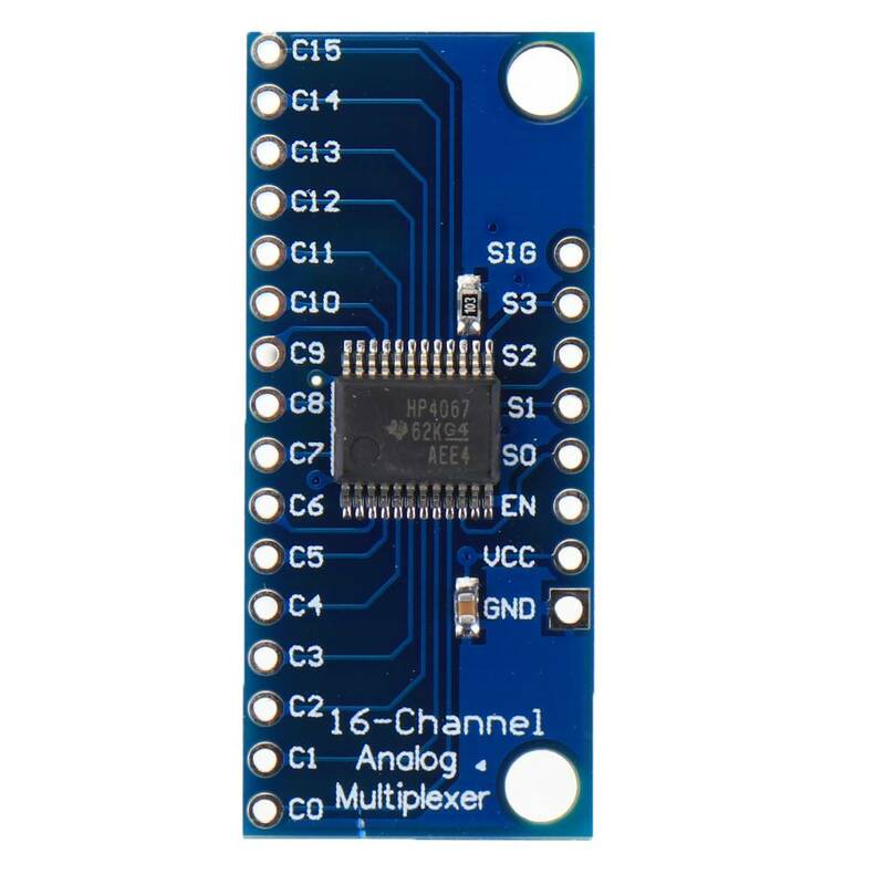 Electrónica inteligente CD74HC4067 Módulo de placa PCB multiplexor Digital analógico de 16 canales