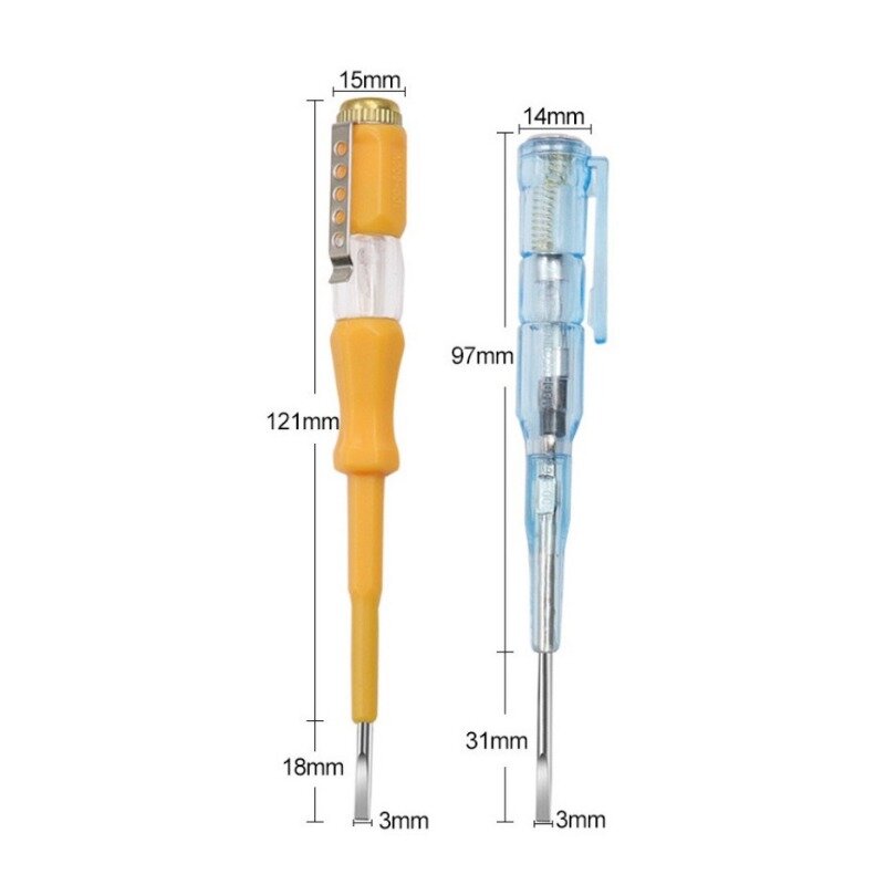 Screwdriver Test Pen Pressure Indicator Test Pen Tester Screwdriver 100-500V Neon Light Non-contact Insulation Test Pen