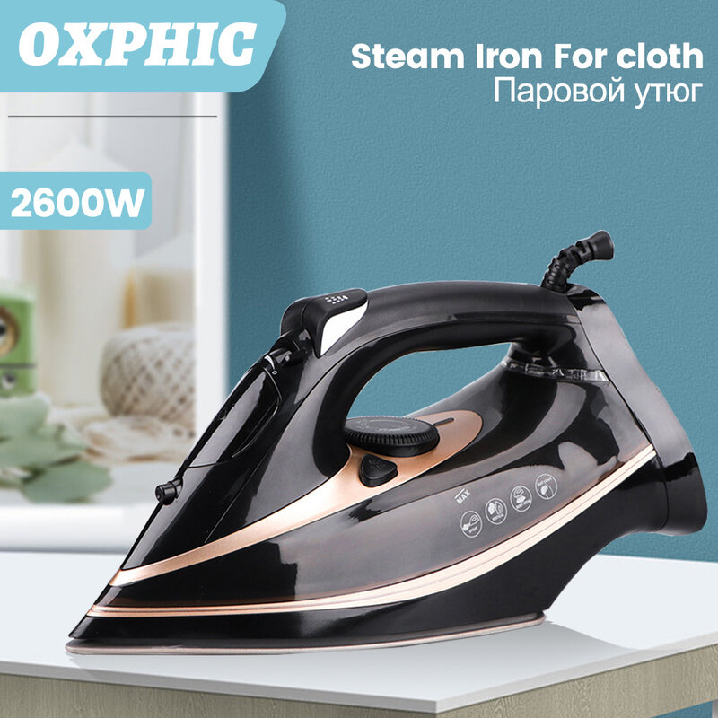 Oxfic Cloth żelazko parowe 2600W żelazko parowe na ubrania Self Clean Generator pary żelazko parowiec parownica do odzieży ręczny parowiec