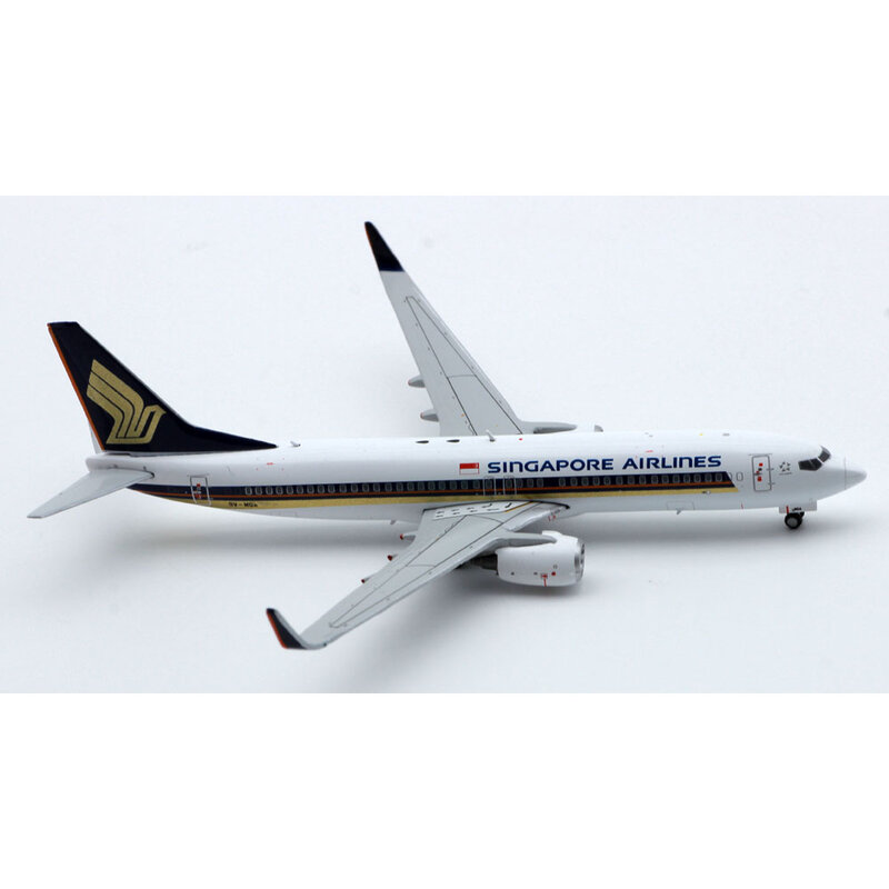 Avión de aleación EW4738011 coleccionable, regalo JC Wings 1:400 SINGAPORE AIRLINES "StarAlliance" B737-800, modelo de avión fundido a presión 9V-MGA