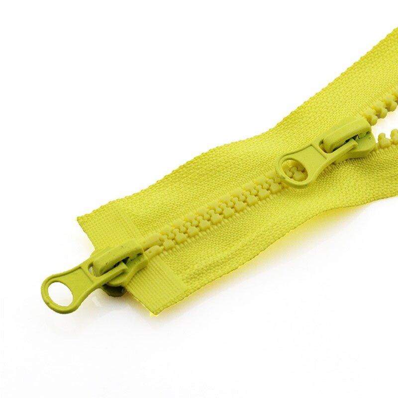 New 90cm Two Way Chunky Zip Double Slider Plastic Teeth Zipper Resin Zipper Open End #5 Jacket Long Zips