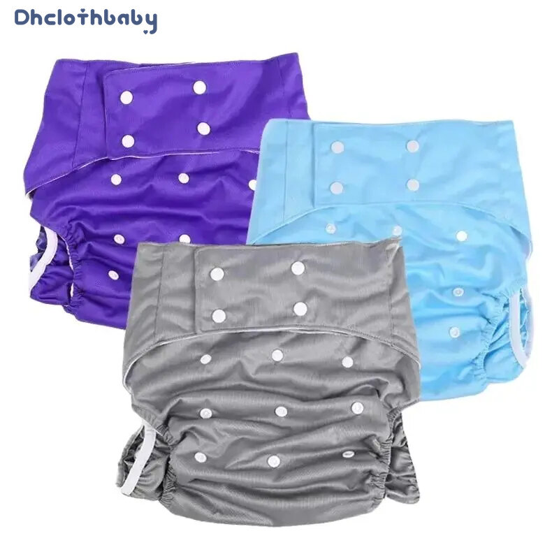 Popok kain dewasa ukuran dapat disesuaikan celana dalam orang tua yang dapat dicuci popok antilembap antibocor dinonaktifkan tahan air