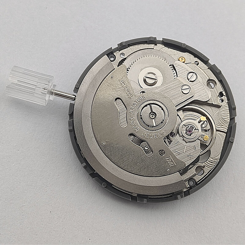นาฬิกากลไกจักรกล NH34 NH34A สีดำสำหรับผู้ชาย, นาฬิกากลไกจักรกลระบบนาฬิกาข้อมือผู้ชายวันที่9นาฬิกาของแท้จากญี่ปุ่น