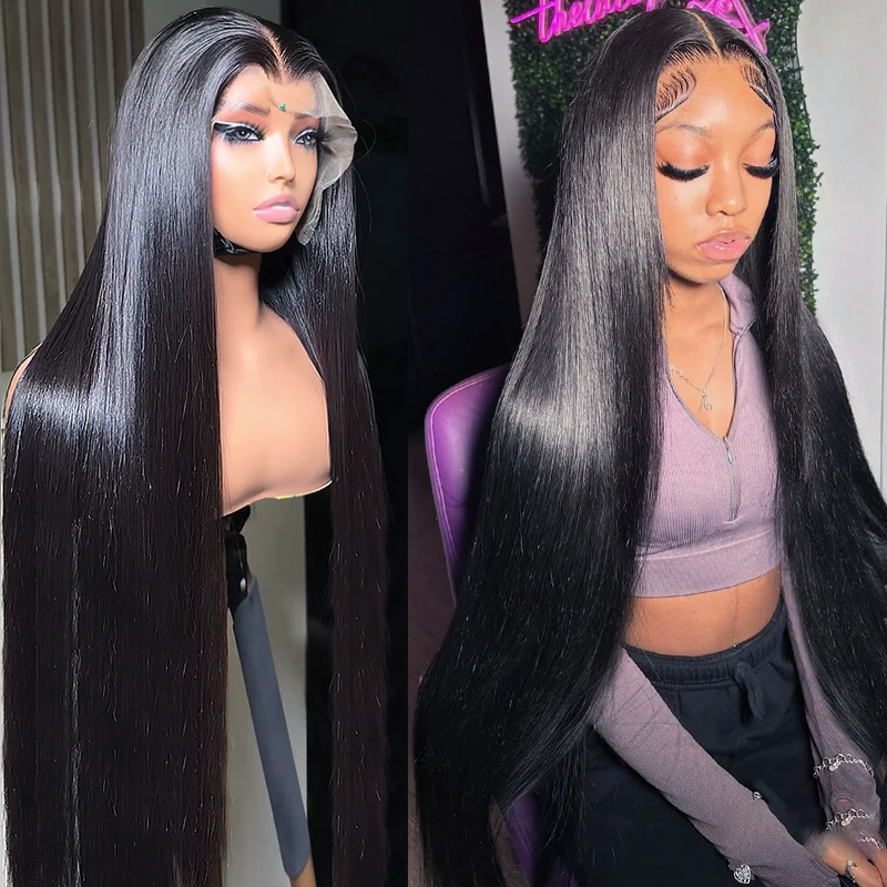13x 4 кружевной передний al Wig1 для женщин человеческие волосы 30 40 дюймов Hd прозрачные 3x6 кости прямые кружевные передние парики 360 бразильский парик