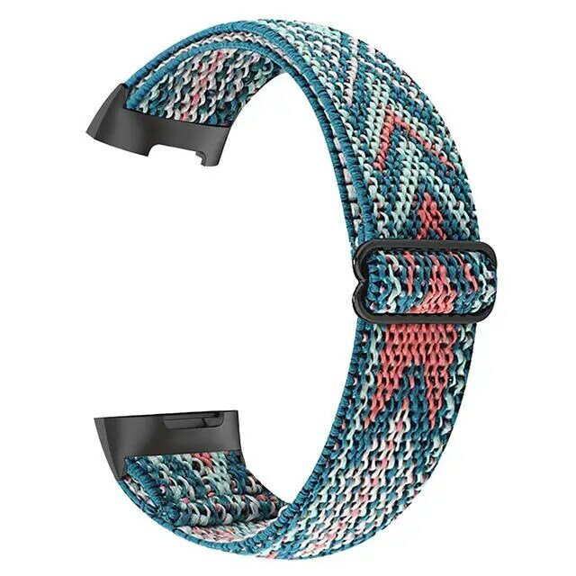 Elastische Nylon Band Voor Fitbit Lading 5 4 3 2 Band Armband Wacthband Voor Fitbit Lading 2 3 4 5 3 Se Band Polsband Accessoire