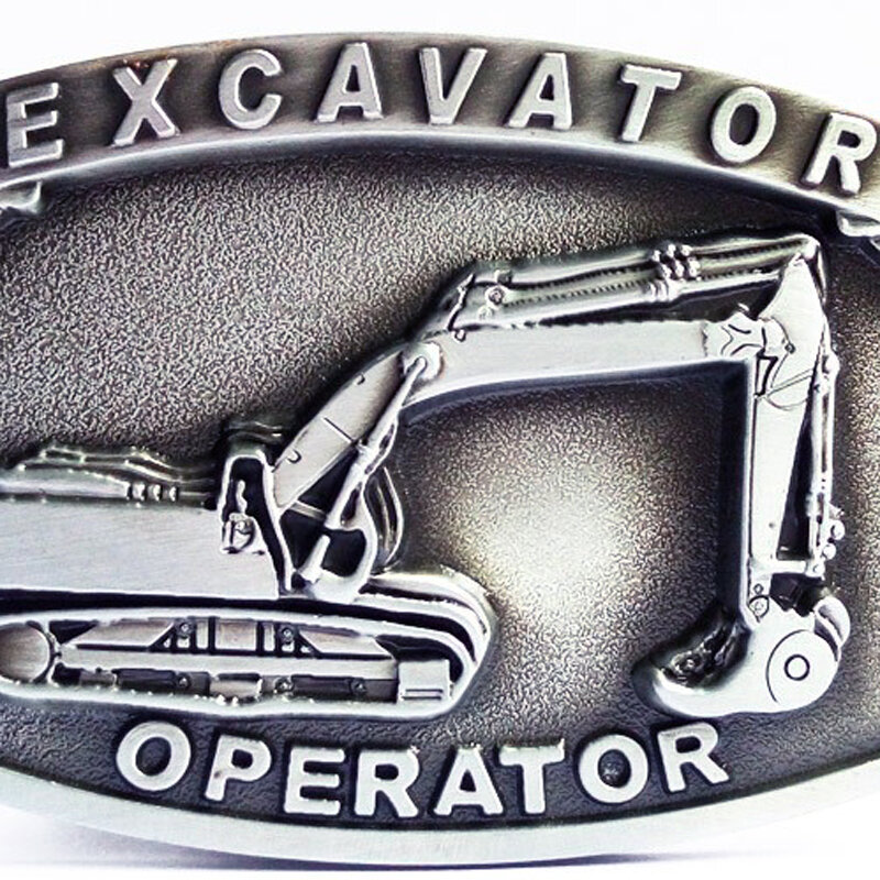 Cheapify Dropshipping Western Excavator Operator Cowboy Belt Buckles 40mm