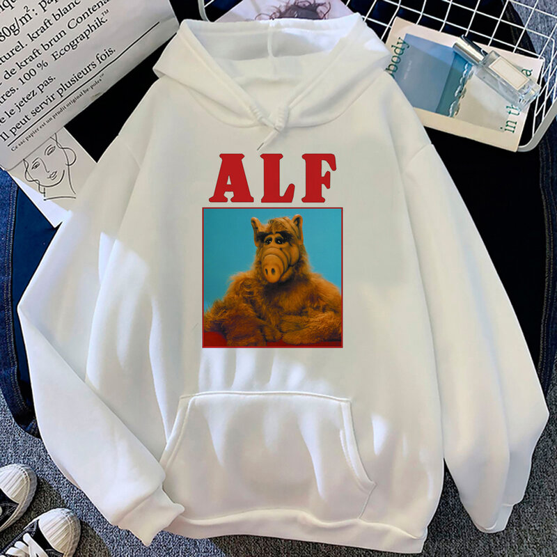 Alf Hoodies Frauen ästhetische Vintage Anime Kleidung Pullover weibliche ästhetische Sweatshirts