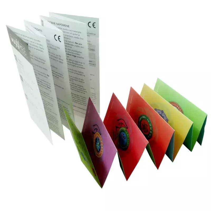 Corchetas personalizadas OEM, folleto de revista A5, Manual de instrucciones, catálogo, folleto de sillín, póster Br
