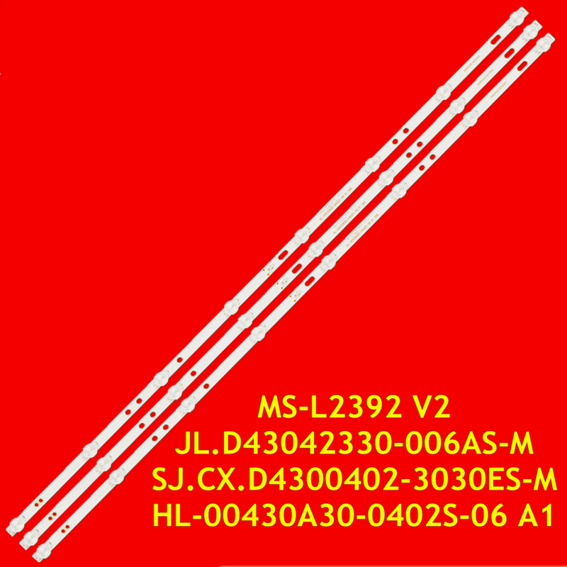 Strip LED untuk PA-43TDSA BN43U2042 bnbn4343s1810 TXV-4354 TXV-4364 SJ.CX.D4300402-3030ES-M