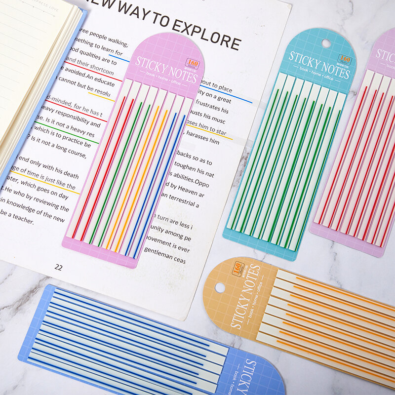 160 Folhas Transparente Sticky Notes Pads Clear Notepad Memo Pad à Prova D' Água para o Jornal Escola Escritório Papelaria Ajuda De Leitura Tabs