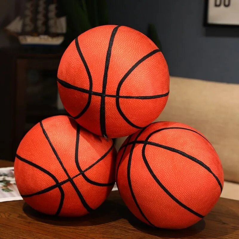 زخرفة مليئة بالكامل محاكاة كرة السلة الأطفال محشوة الكرة لعبة الصبي هدية