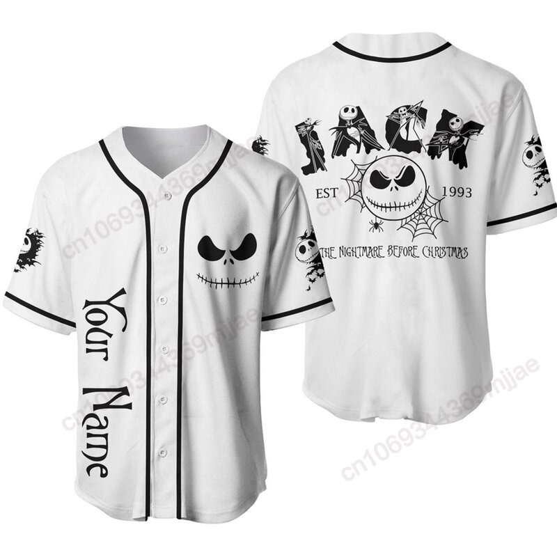 Koszulka baseballowa damska koszulka na co dzień krótki Top na guziki Y2k topy męskie T-shirty i bluzki damskie 2023 Yk2