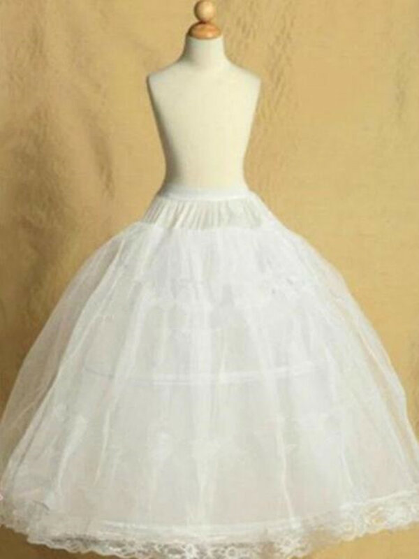 Rok Anak-anak untuk Gaun Gadis Bunga Rok 2 Lingkar Crinoline Gadis Kecil Rok Lolita Rok Pakaian Dalam Vestido De Novia