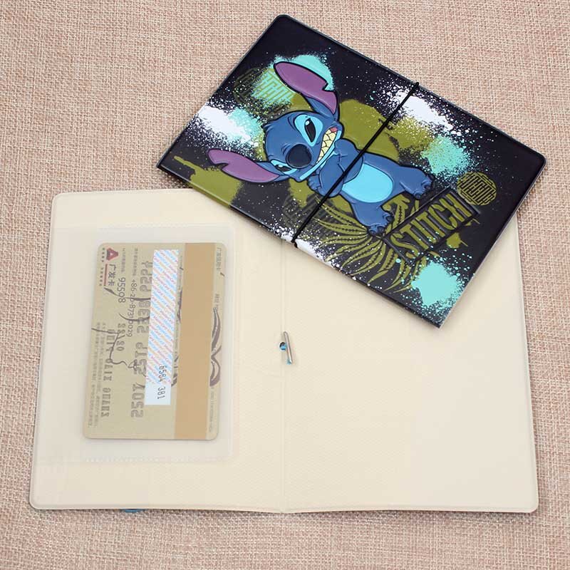 Cartoon Travel Accessories Disney Spiderman Passport Holder PVC 3D Print Leather Men Travel Passport Cover Case Card ID Holders
