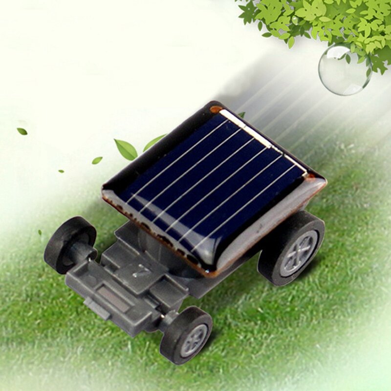 5x Hoge Kwaliteit Kleinste Mini Auto Zonne-Energie Speelgoed Auto Racer Educatief Gadget Kinderen Kinderspeelgoed Zonne-Energie Speelgoed Zwart