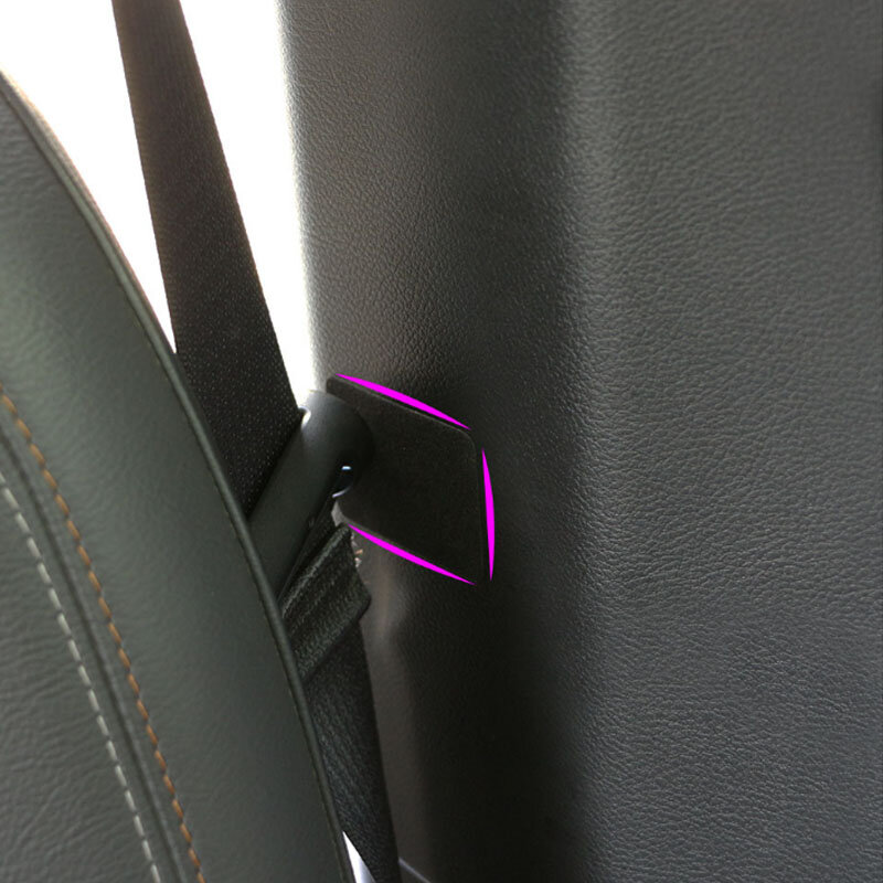 Boucle de ceinture de sécurité pour voiture, 2 pièces/ensemble, noir, autocollants Anti-collision, tampons de protection Anti-bruit, verrouillage à Clip