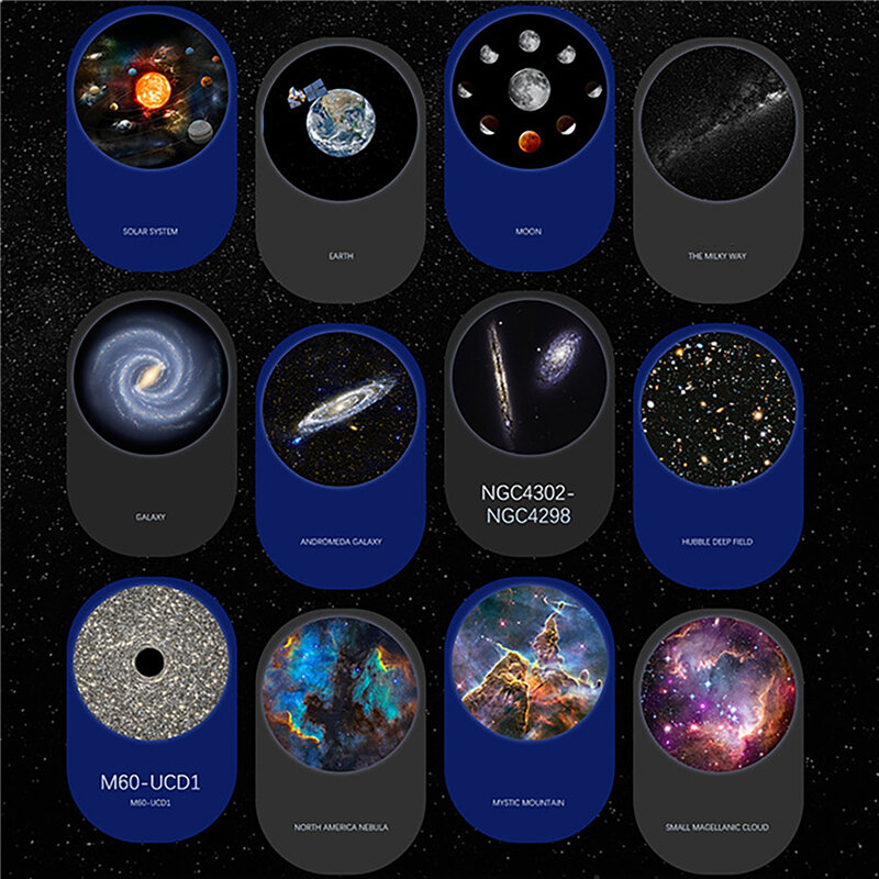 갤럭시 천문관 프로젝터, 별이 빛나는 하늘, 야간 조명, 지구 별 프로젝터, LED 램프, 어린이 침실 장식, 분위기 램프, 12 in 1