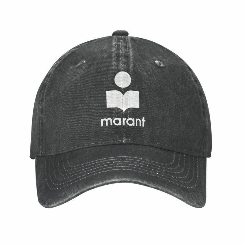 M-Maranted Baseball Cap French Brand Stylish Men Women Washed Hip Hop Hats High Quality Print Tennis Skate Snapback Cap Gift