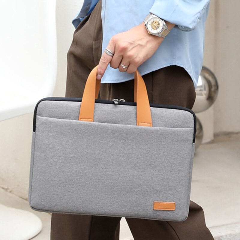 E74B กระเป๋าแล็ปท็อปกระเป๋าถือ สำหรับกระเป๋าแล็ปท็อปขนาด 13-15 นิ้วกระเป๋าเอกสารแล็ปท็อป