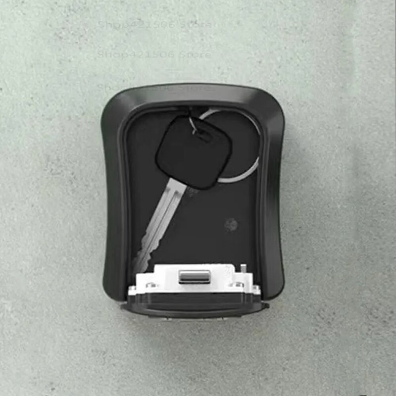 กล่องล็อคกุญแจพลาสติกที่แขวนติดฝาผนังกล่องนิรภัยทนต่อสภาพอากาศกล่องล็อคเก็บกุญแจแบบรหัส4หลัก