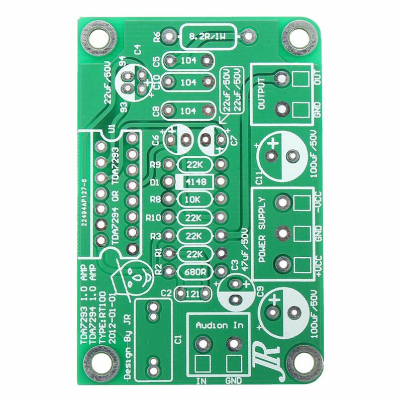 TDA7294 80W 100W Mono amplificador de áudio AMP Board, DC30V-40V Kits Fit para TDA7293 verde