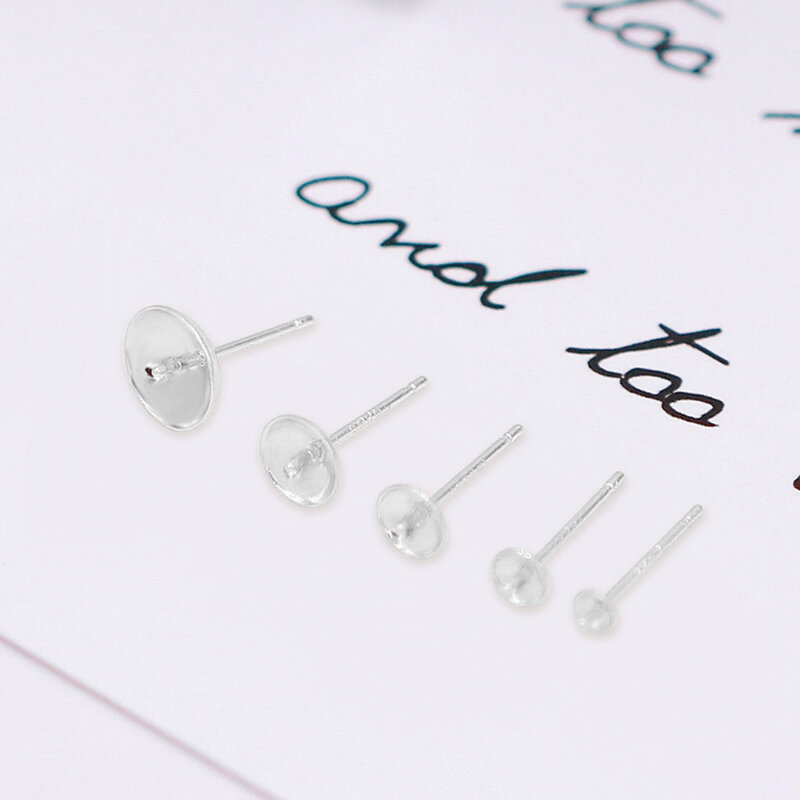 1 Pair Earring Pin Dangle Earrings Stud Pole Needle DIY Crafting Findings