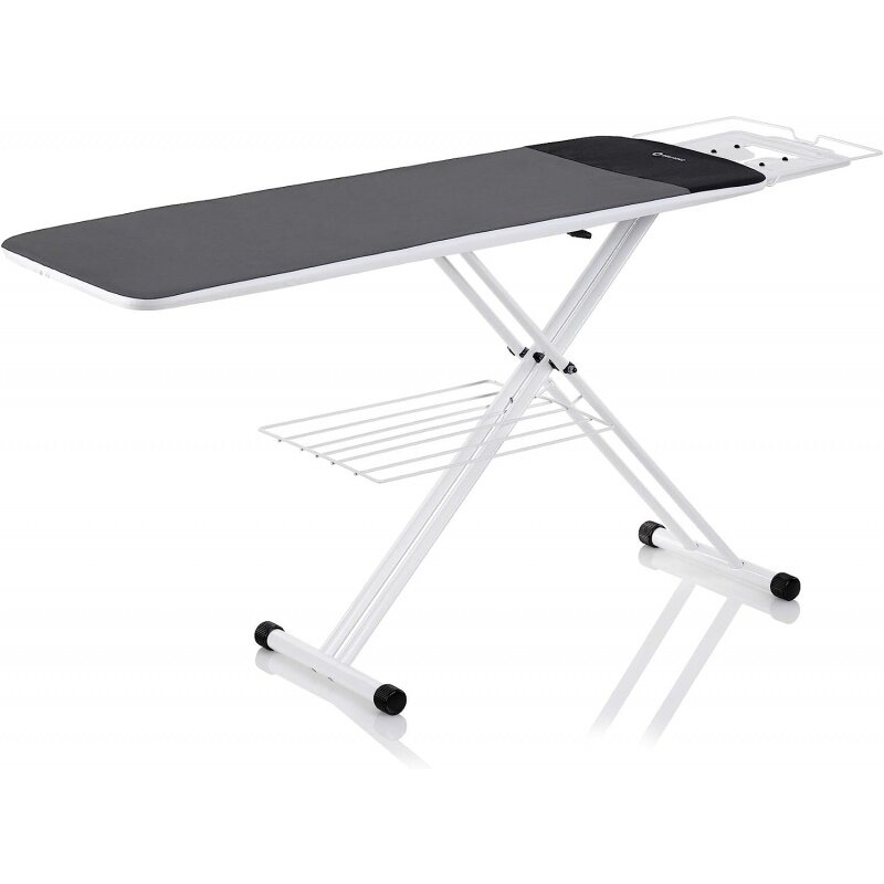 Reliable 320LB Home Ironing Board - Made in Italy 2-in-1 Home Ironing Table with Large 55 Inch Pressing Surface (Extended), Iron