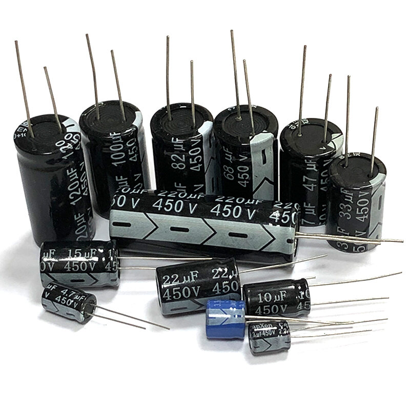 Алюминиевый электролитический конденсатор 450 в, 450 мкФ, 8x12 мм, 4,7 мкФ, 6,8 в, МФ, в, мкФ, мкФ
