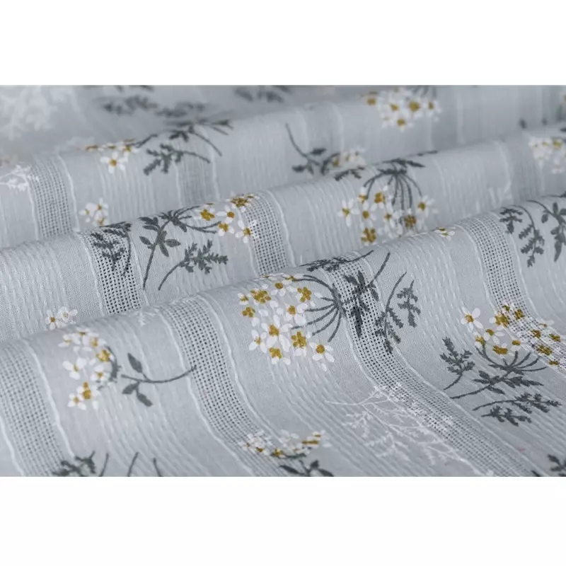 Jacquard Embroidery Cotton Fabric By The Meter Japanese Printed Daisy Dress Skirt Clothing Fabrics Brocade for Sewing Per Diy