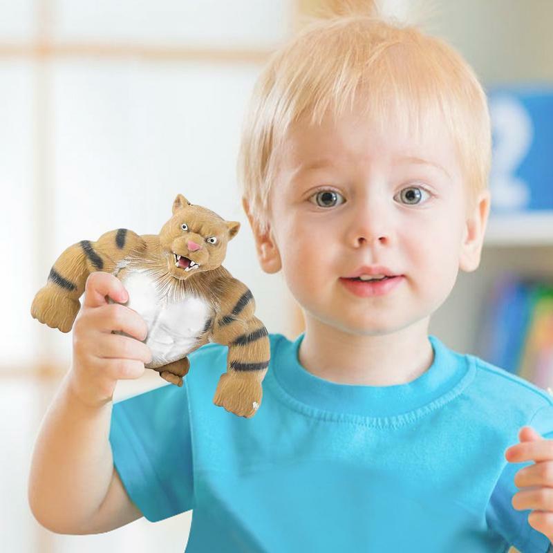Brinquedo sensorial tigre para alívio do estresse, brinquedos tigre grande, espremer, alívio do estresse, diversão, brinquedo sensorial