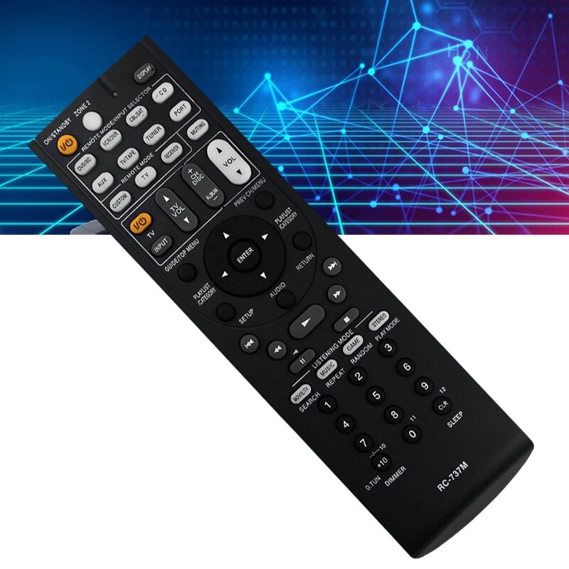 1 Pieces Replacement Remote Control Replace RC-737M Remote Control For Onkyo Black