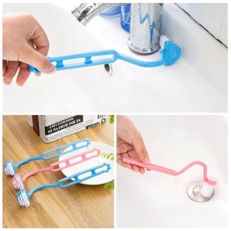 1 pçs portátil curvo banheiro escova de limpeza acessórios do banheiro escova ângulo lidar com escova curvada escova de vaso sanitário