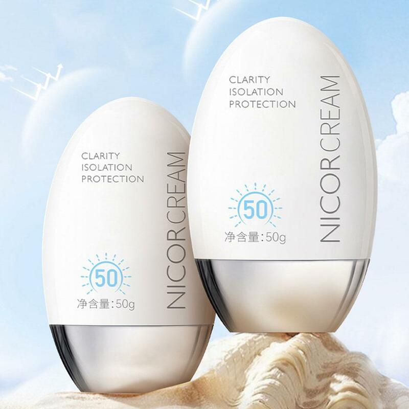 Crema solare UV SPF50 crema solare sbiancante crema solare rinfrescante idratante controllo dell'olio Anti-età riduce la cura della pelle