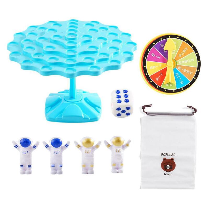 Montesori mainan matematika menyenangkan keseimbangan pohon keseimbangan meja papan permainan permainan hadiah interaksi orang tua-anak mainan S4s3