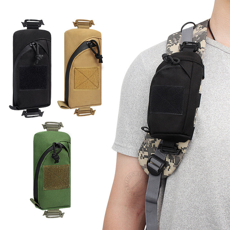 Tactical Molle Accessory Pouch Backpack Shoulder Strap Bag Shoulder Tape Additional Bag Outdoor Travel Hiking First Aid Kits