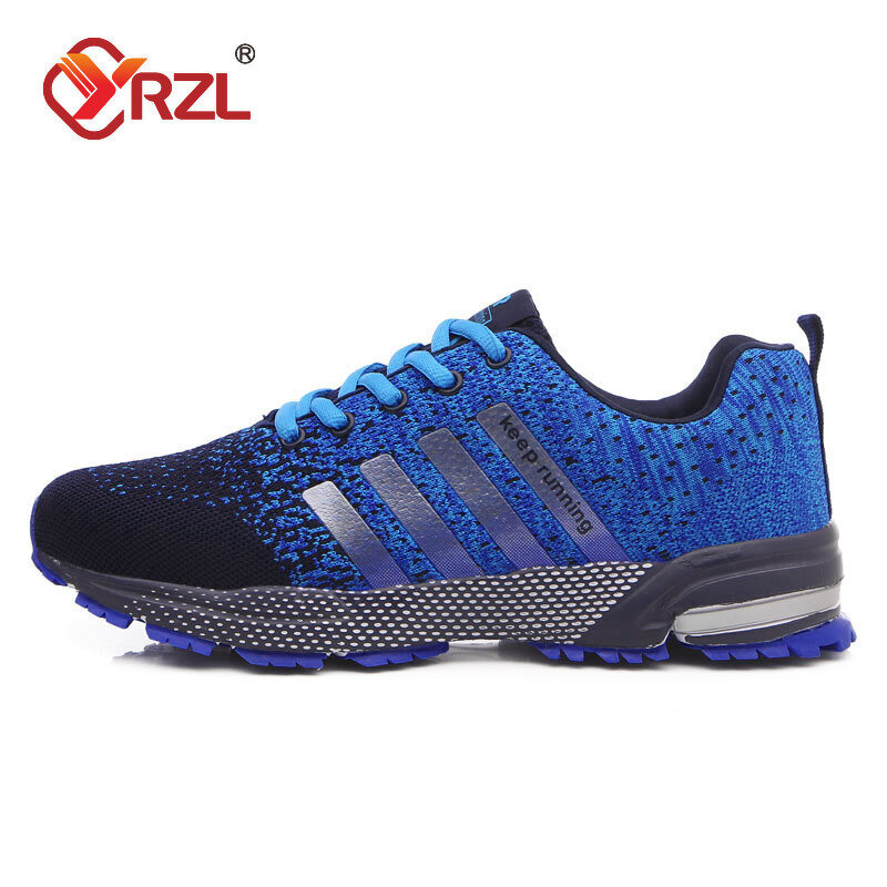YRZL 2024 Hot Sale Men Sneakers High Quality Fashion Spring Soft Bottom Casual Sport Shoes Breathable Mesh Low-Top Running Shoes